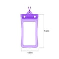 thumbnail image 3 of Waterproof Phone Pouch, IPX8, Floating, Fits 7.5" Phones, Touch-Sensitive, Adjustable Lanyard, for Swimming Beach, 6 Colors, 3 of 6
