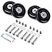 thumbnail image 3 of OwnMy Roues de Remplacement pour Valise 60mm x 18mm, Roues Pivotantes en Caoutchouc Kits de Réparation Roulements, un Ensemble de 4, 3 of 4