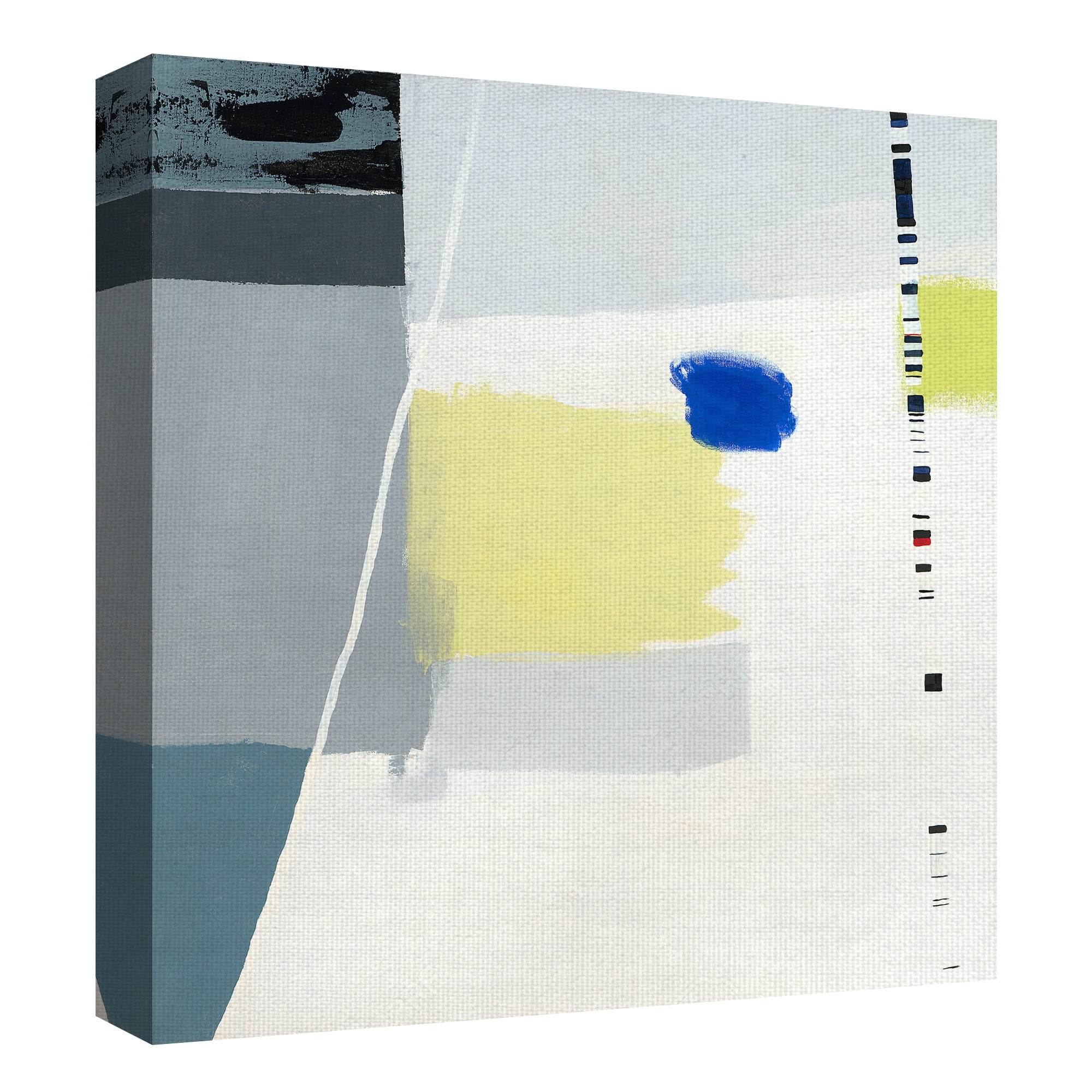 Masterpiece Art Gallery Highway 80 Neutral Abstract By Aliza Cohen Canvas Art Print 35" x 35"