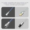 thumbnail image 4 of YiBai Coiled Usb C Cable, White Coiled Keyboard Cable, Coiled USB C Cable For Gaming Keyboard Double-Sleeved Mechanical Keyboard Cable With Detachable Metal 1.5M USB-C To USB-A #.244, 4 of 8