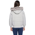thumbnail image 5 of Totatuit Women's Faux Fur Collar Zip Up Quilted Jacket Coat Hooded Outerwear, 5 of 5