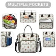 thumbnail image 2 of Pioneer Flower Floral Print Pattern Womens Lunch Box for Work,Insulated Large Lunch Bag,Leakproof Adult Lunch Bag for Work,Beach,Travel,Picnic,Camping, 2 of 6