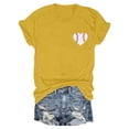thumbnail image 4 of Tittly T Shirts for Women Graphic Tees Women's Baseball Is My Favorite Season Baseball T Shirt Top Tshirts Shirts Tops for Women Trendy Yellow M, 4 of 5