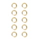 thumbnail image 4 of 10 pendientes de aro dorados simples con diámetro de alambre de 2,5 mm de diámetro interior de 10 mm, accesorios para pendientes, 4 of 5