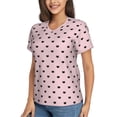 thumbnail image 5 of Yiaed Cute Cat Print Women's T Shirt V-Neck Short Sleeve Shirt Casual Breathable Tee Summer Tops-XX-Large, 5 of 5