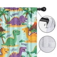 thumbnail image 4 of Blackout Kids Curtains,LightBlue Cartoon Dinosaurs Volcanoes Pattern Childrens Insulated Curtains Set Of 2,Bedroom Essentials,Toddler Room Decor 42"x84", 4 of 5