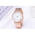 thumbnail image 1 of Reloj de pulsera de malla digital árabe para hombre y mujer, reloj de cuarzo creativo de moda para parejas, 1 of 5