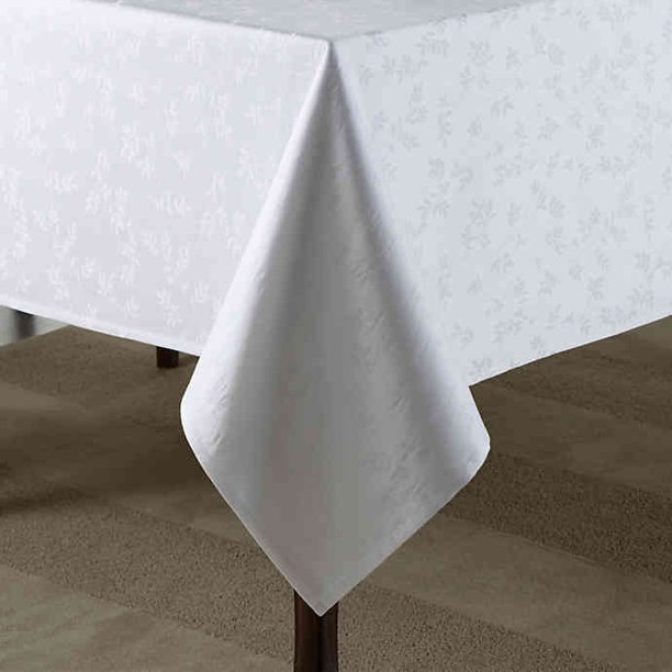 Wamsutta Ashley 70 Inch X 120 Inch Oval Oblong Tablecloth In White Walmart Com Walmart Com