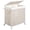 Creamy White, variant on Laundry Hamper with Wheels, Handwoven Rolling Laundry Basket with Lid, Clothes Hamper with Divided Removable Liner Bag, 115L Large Capacity Laundry Sorter Laundry Room Organization, Natural