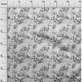 thumbnail image 3 of oneOone Rayon Gray Fabric Florals Sewing Craft Projects Fabric Prints By Yard 56 Inch Wide, 3 of 4
