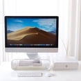 thumbnail image 3 of Support d'Écran d'Ordinateur Multifonctionnel Étagère de Moniteur Rangement de Bureau Conteneur de Rangement Blanc, 3 of 9
