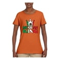 thumbnail image 2 of Wild Bobby Mexican King Latin Pride Women Graphic Tee, Orange, Small, 2 of 5