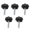 thumbnail image 1 of 5PCS Plastic Five Pointed Star Knob Bolt, ABS Handle Screw Labor Saving Hand?Twisted Locking Handle Manual Tightening Tool Replacement,M6-30, 1 of 7
