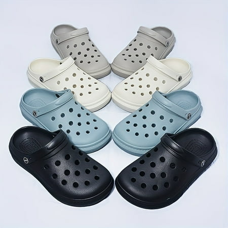 

Men s Fashion Solid EVA Clogs Slip-on Closed Toe Sandals Soft Sole Walking Shoes Outdoor Garden Shoes Beach Sandals