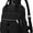 Black, variant on Convertible Backpack for Women, Casual Multi-Pocket Handbag Lightweight Waterproof Daypack for Travel Hiking Work Everyday