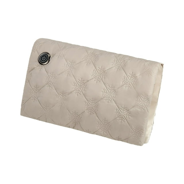 Beige Graphene Hand Warmer Usb Rechargeable Electric Heating Pad With Digital Display Constant Temperature Portable For Winter Beige