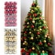 thumbnail image 3 of ELEVENTIME - Juego de 36 adornos navideños irrompibles para bolas de árbol de Navidad (40 mm/1,57" [1,57'', color café]) Ofertas del día: Ofertas relámpago, 3 of 6