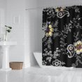 thumbnail image 2 of Waterproof Flower Painting Shower Curtain 72x72 Inch Boho Style Polyester Unique Shower Curtain for Bathroom Hotel Home Decor with 12 Plastic Hooks, 2 of 5