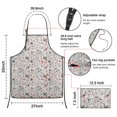 thumbnail image 7 of White Christmas Deer and Gift Pattern Apron-Garden Aprons for Women with Pockets-Cotton Linen Waterproof Kitchen Cooking Gardening Aprons Adjustable for Kitchen,Cooking,BBQ and Salon 33"x27", 7 of 7