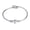 E, variant on Silver Heart Initials Bracelet A-Z Letter Engraved Cuff Bracelets Titanium Steel Bangle Birthday Jewelry Gift for Women