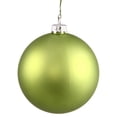 thumbnail image 1 of Vickerman 6" Matte Shatterproof Christmas Ball Ornament - Green, 1 of 1
