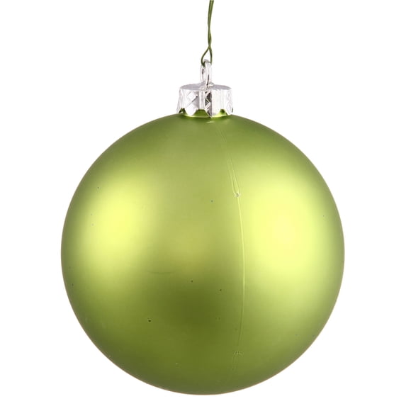 Vickerman 6" Matte Shatterproof Christmas Ball Ornament - Green