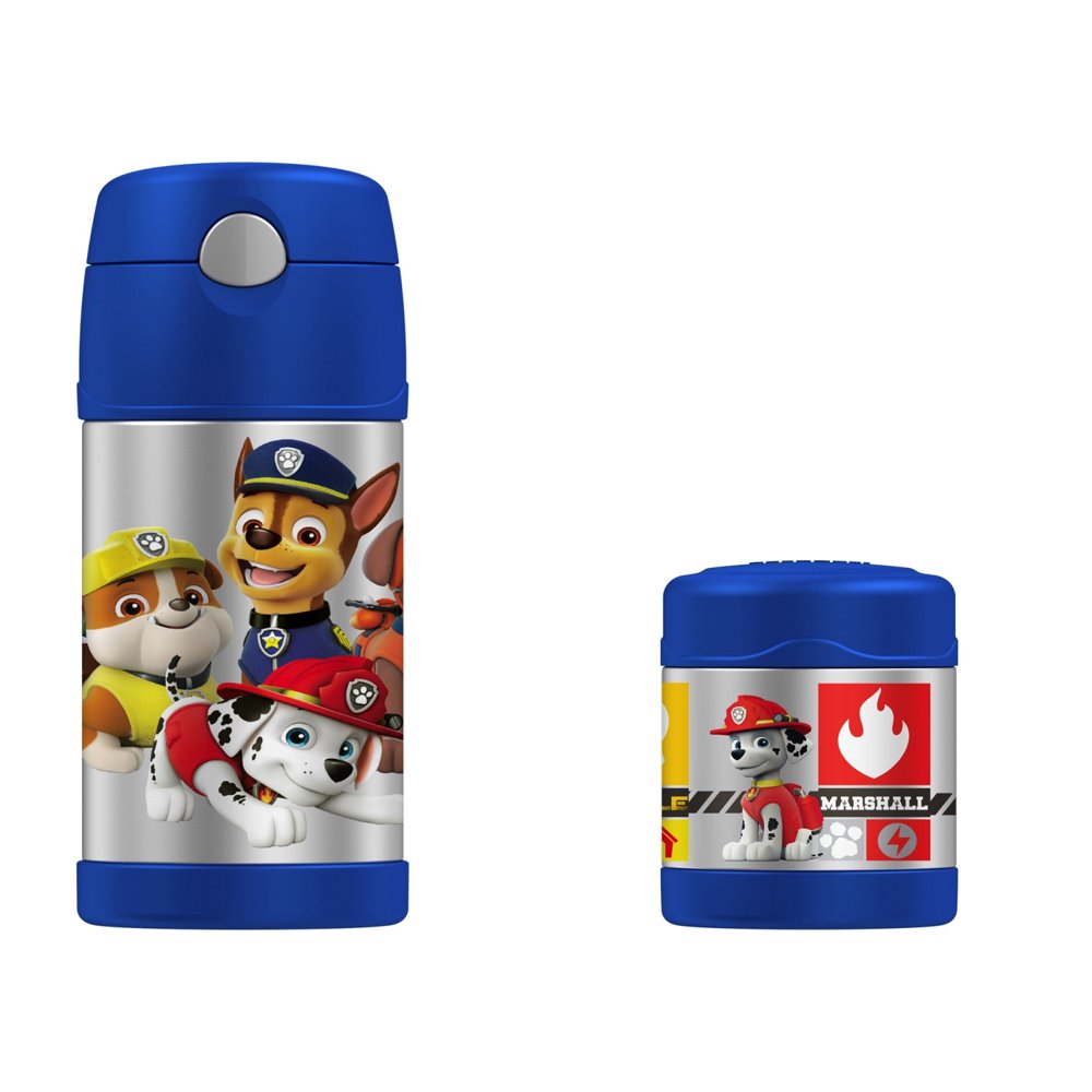 PAW Patrol Thermos FUNtainer 10oz Food Jar and Insulated 12oz Straw