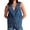 Dark blue, variant on Denim Vest for Women Casual V Neck Button Down Sleeveless Jean Jacket