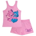 thumbnail image 2 of Disney Lilo & Stitch Girls 2 Piece Tank Top and Shorts Set  Gradient Rhinestone Graphic Summer Outfit, 2 of 18