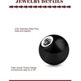 thumbnail image 3 of HSHDLDF 25Pcs 14G Replacement Balls Externally Threaded Surgical Steel Balls Industrial Barbell Tongue Nipple Belly Button Piercing Rings Parts 3MM-8MM, 3 of 6