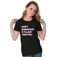 thumbnail image 4 of Dont Sugarcoat It Cute Sweet Foodie Womens Fitted Plus Size Graphic Tee Brisco Brands 2X, 4 of 5