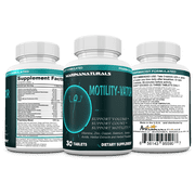 MOTILITYVATOR Natural Vitamins, Minerals, Amino Acids and Herbs that help enhance the Vitality, Volume and Motility. 30 Tablets