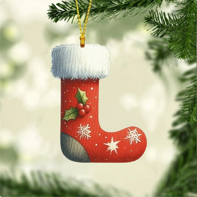 LSLJS 26 Letters Christmas Tree Decoration Pendant Christmas Tree Ornaments Christmas Ornaments Christmas Decoration Xmas Tree Hanging Decor Christmas Party Decorations