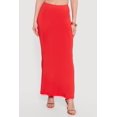 thumbnail image 3 of Women's Solid High Waisted Mermaid Maxi Skirt, 3 of 4