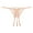 Beige, variant on Pearl Butterfly Pendant Cutout G-String Thong Thongs for Women Purple L