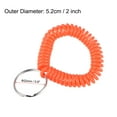 thumbnail image 2 of Unique Bargains Porte-Clés en Plastique Extensible avec Spirale, Orange 5 Pack, 2 of 5