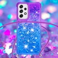 thumbnail image 4 of Funda para Samsung Galaxy A33 5G Brillantina Líquida Divertida Reluciente y con Cristales en Movimiento Cuerpo Cruzado con Cordón Ajustable, 4 of 5