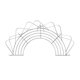 thumbnail image 1 of Rejilla para freír con drenaje de acero inoxidable, paquete de 1, rejilla de drenaje plegable semicircular, 1 of 4