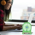 thumbnail image 4 of Klonfd Snowflake Mini Desk Fan USB Rechargeable 3 Speed Quiet Fan Portable Fan With Strong Airflow For /Home, 4 of 5