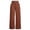 Brick Red, variant on Wide Leg High Waisted Trousers For Retro Straight Leg Linen Blend Pants With Modern Casual Fit Soft Beautiful Women's Casual Pants