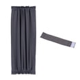 thumbnail image 1 of Unique Bargains Rideau Occultant pour Porte, 25'L x 40'L Rideau de Porte-Fenêtre 1 Panneau, Gris Foncé, 1 of 7