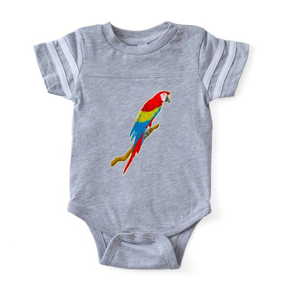 CafePress - FIN Scarlet Macaw.P... - Cute Infant Baby Football Bodysuit