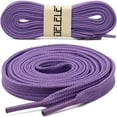 thumbnail image 2 of Solid Flat Shoelaces Hollow Thick Athletic Shoe Laces Strings 2 Pair, 2 of 7
