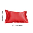 thumbnail image 3 of Bovemsi Clearance Solid Color Faux Silk Pillowcase Silk No Zipper Envelope Pillow Pillow Cover, 3 of 4
