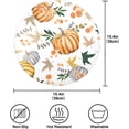 thumbnail image 4 of GZHJMY Autumn Harvest Pumpkin Round Placemats Set of 6, Non-Slip Table Mats Washable Heat Resistant Place Mats for Kitchen Dining Table Home Decor,15.4 Inch, 4 of 7