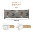 thumbnail image 3 of Lsque Rooster Body Pillow Case Cover,Ultra-Soft Microfiber Bed Pillow Cases 20x54 inches,Elegant Bedding,Breathable Durable Pillow Cover with Envelope Closure, 3 of 8