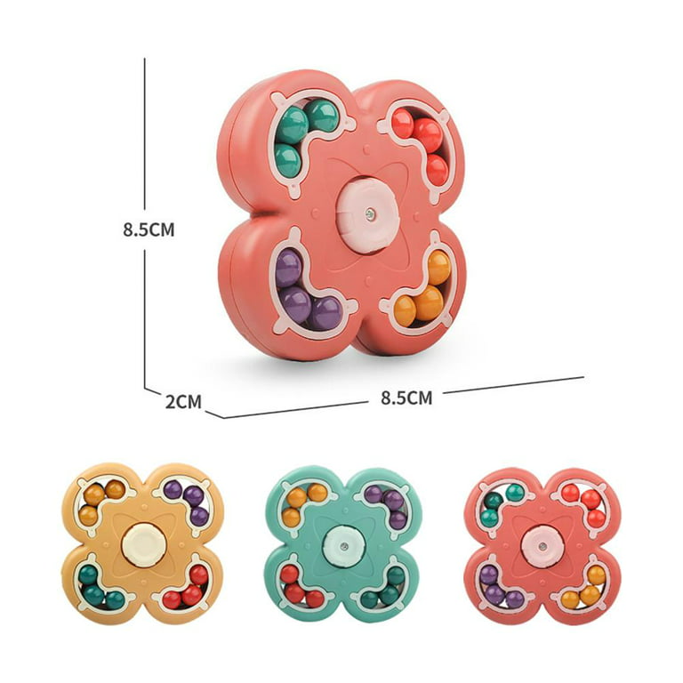 Rotating Relieve Stress Magic Bean Fidget Toy Decompression Creative  Fingertip Small Beads Finger Cube Toys for Kids/Adult