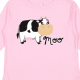 thumbnail image 4 of Inktastic Moo Says the Cow Boys or Girls Long Sleeve Toddler T-Shirt, 4 of 5