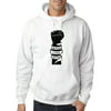 Trendy USA 1087 - Adult Hoodie Fist Pump Arm Band Black Lives Matter Human Rights Sweatshirt Medium White