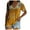 Yellow, variant on Brnmxoke Women's V Neck Boho Embroidered Mexican Tops Short Sleeve Shirts Casual Loose Tunics Blouses Summer Fall Retro Bohemian Peasant Shirts